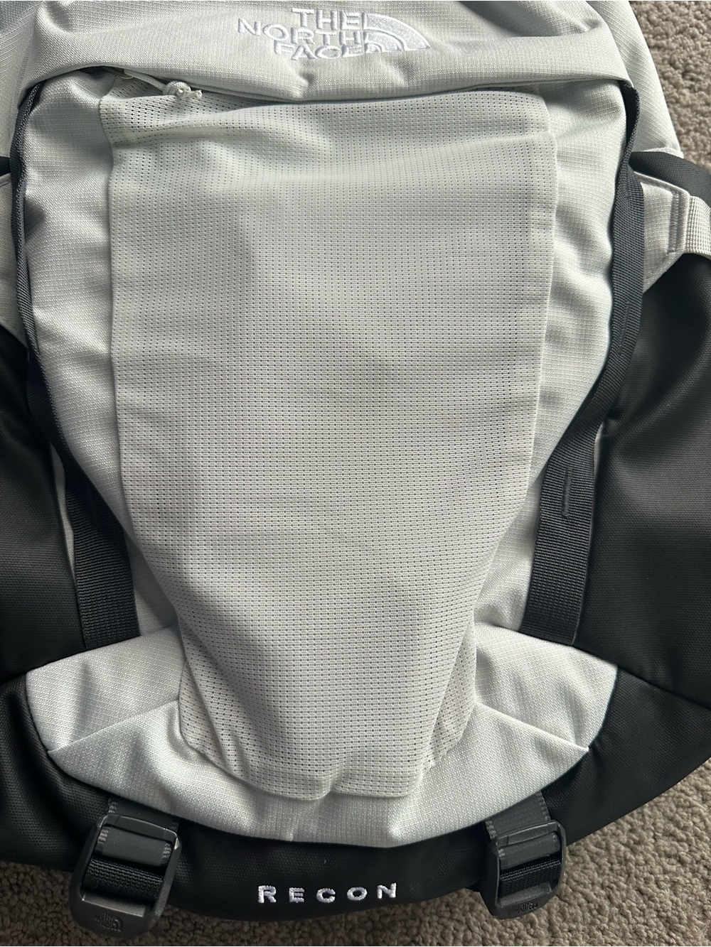 The North Face Surge Commuter Laptop Backpack - Light Gray and Black - Picture 8 of 16